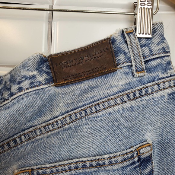 TOMMY HILFIGER | DISTRESSED MEDIUM WASH DENIM CASUAL CLASSIC JEANS MEN'S 36 X 32 - Picture 7 of 16